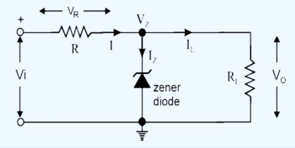 齐纳二极管作为电压调节器
