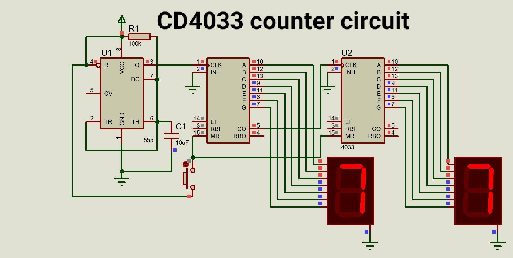 CD4033计数器电路