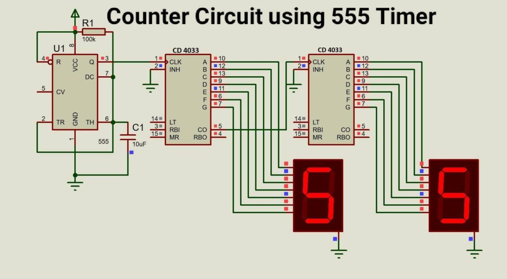 计数器电路采用555定时器