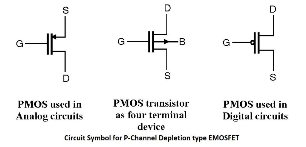 p通道DMOSFET电路符号